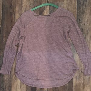 American eagle soft and sexy plush waffle knit sweater